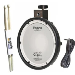 Roland PDX-8 V-Drum Pad 10 Zoll mit Schlagzeugstöcken