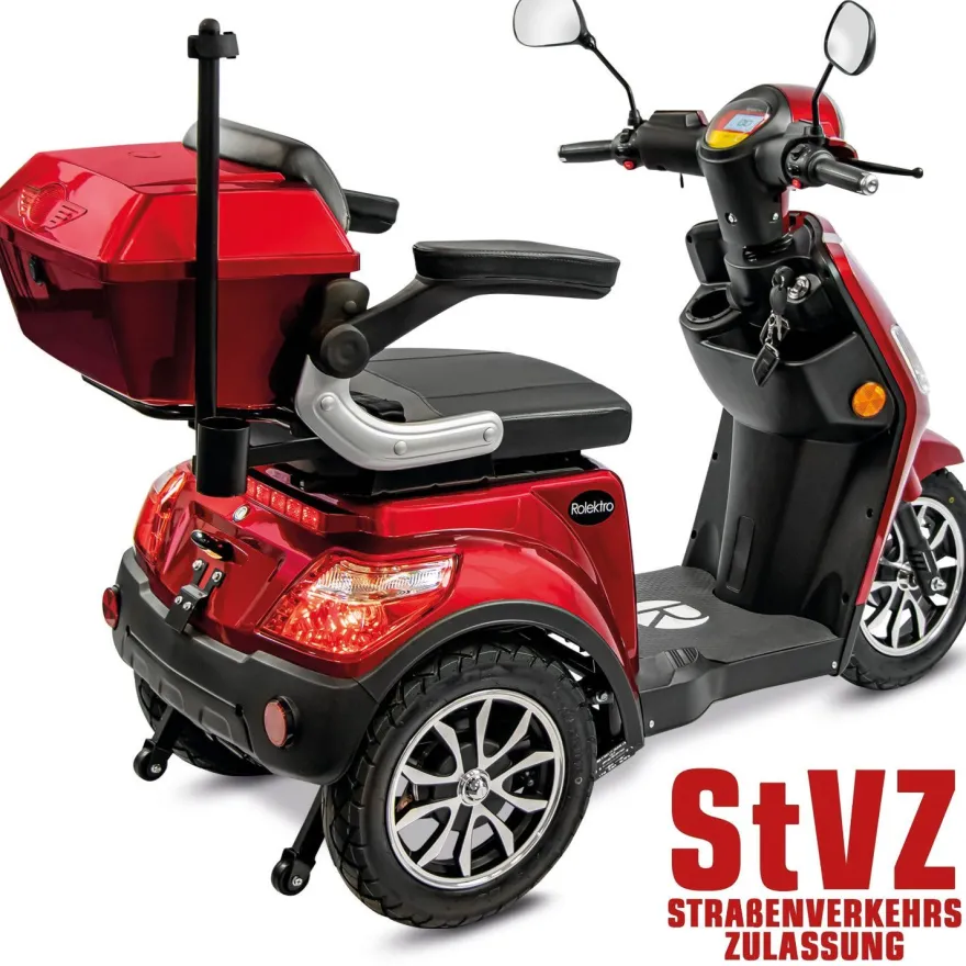 Rolektro E-Trike 25 V.3 Pro Dreirad Elektroroller Seniorenmobil mit Straßenzulassung