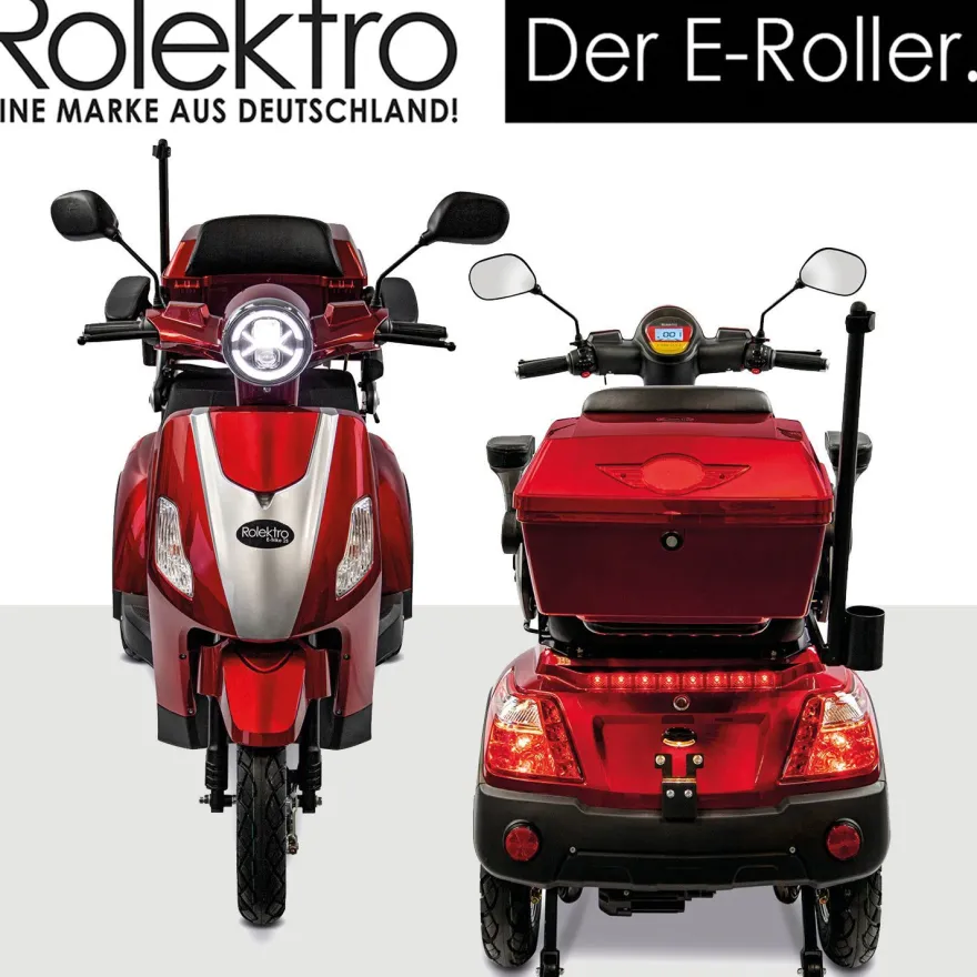 Rolektro E-Trike 25 V.3 Pro Dreirad Elektroroller Seniorenmobil mit Straßenzulassung