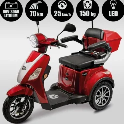 Rolektro E-Trike 25 V.3 Pro Dreirad Elektroroller Seniorenmobil mit Straßenzulassung
