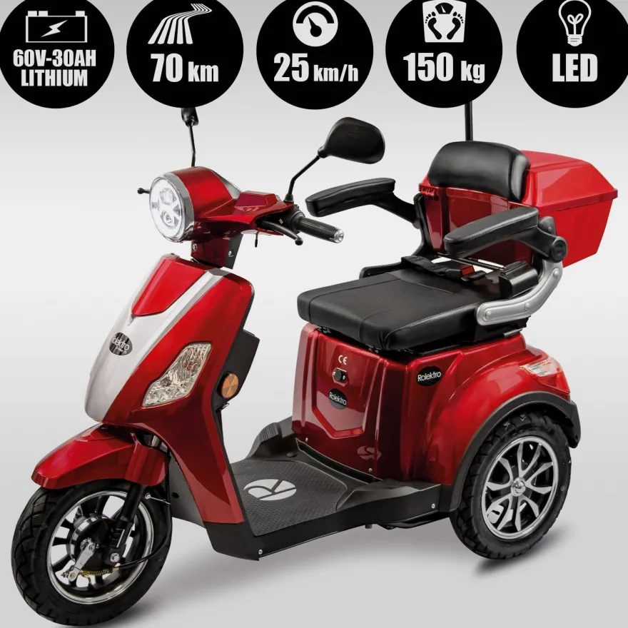 Rolektro E-Trike 25 V.3 Pro Dreirad Elektroroller Seniorenmobil mit Straßenzulassung
