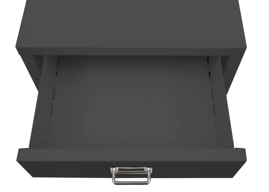 Rollcontainer HWC-L49, Schubladenschrank, Metall 55x40x41cm 4 Schubladen