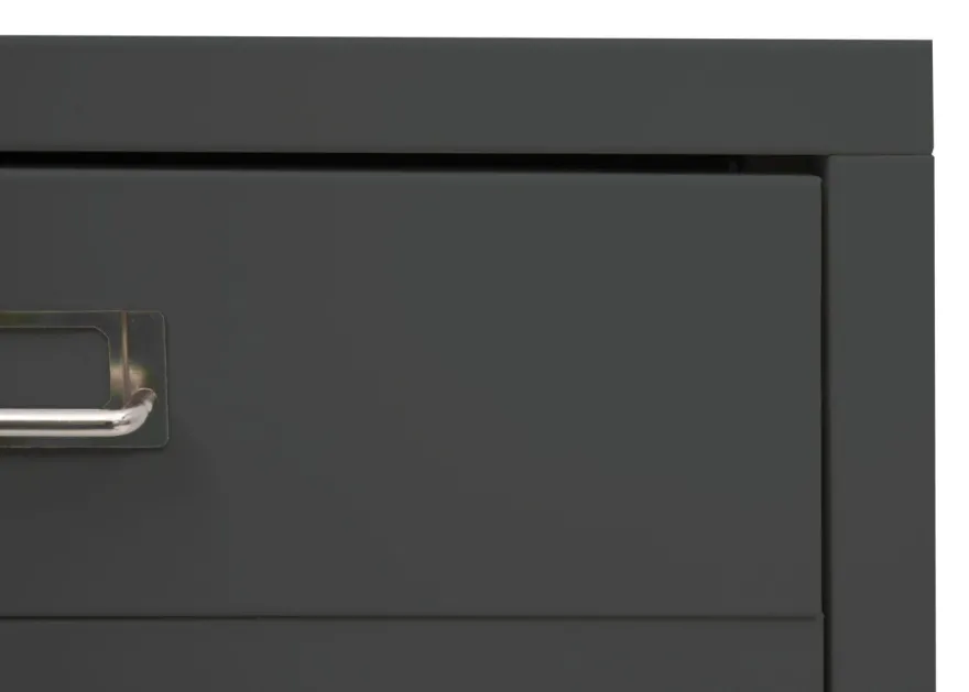 Rollcontainer HWC-L49, Schubladenschrank, Metall 55x40x41cm 4 Schubladen