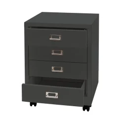 Rollcontainer HWC-L49, Schubladenschrank, Metall 55x40x41cm 4 Schubladen