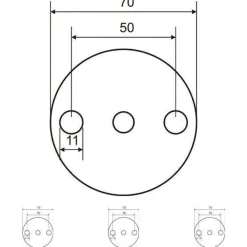 Ronde gelochte Ronden STAHL S235 JR roh gestanzt Platte 70 / 80 / 100 / 120 mm