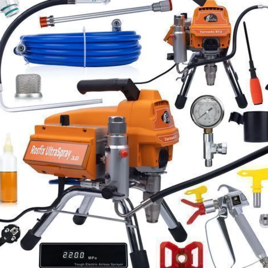 Rosfix Farbspritzgerät Tornado RT3 – 2200W 22MPa 2,5L/min | LCD-Anzeige