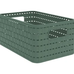 Rotho Aufbewahrungskorb A5 6 Liter Volumen 8873809 Kiste Country Rattan-Optik