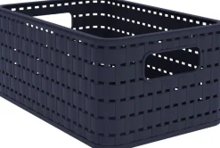 Rotho Aufbewahrungskorb A5 6 Liter Volumen 8873809 Kiste Country Rattan-Optik