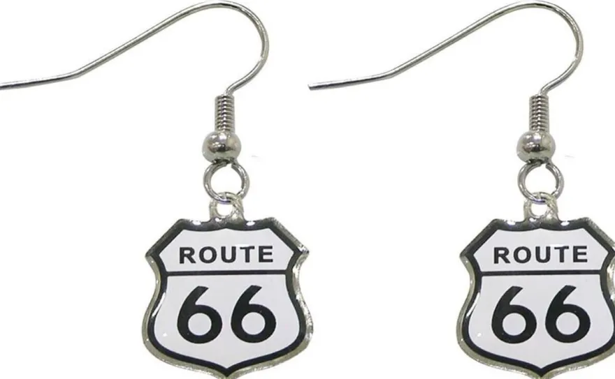Route 66 Ohrringe Nickel + Cadmium + Bleifrei - Get your Kicks on Route 66
