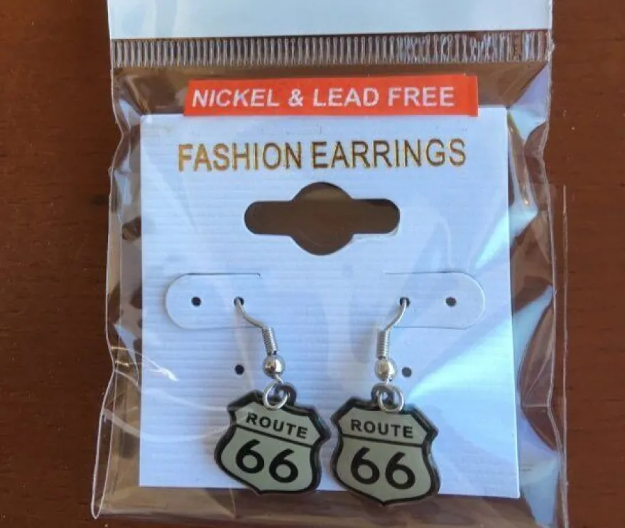 Route 66 Ohrringe Nickel + Cadmium + Bleifrei - Get your Kicks on Route 66