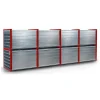 RR Industrietechnik Wabenregal RWR-24/6 6000x1000x1000mm mit 24 Faechern RAL 3000 Fe