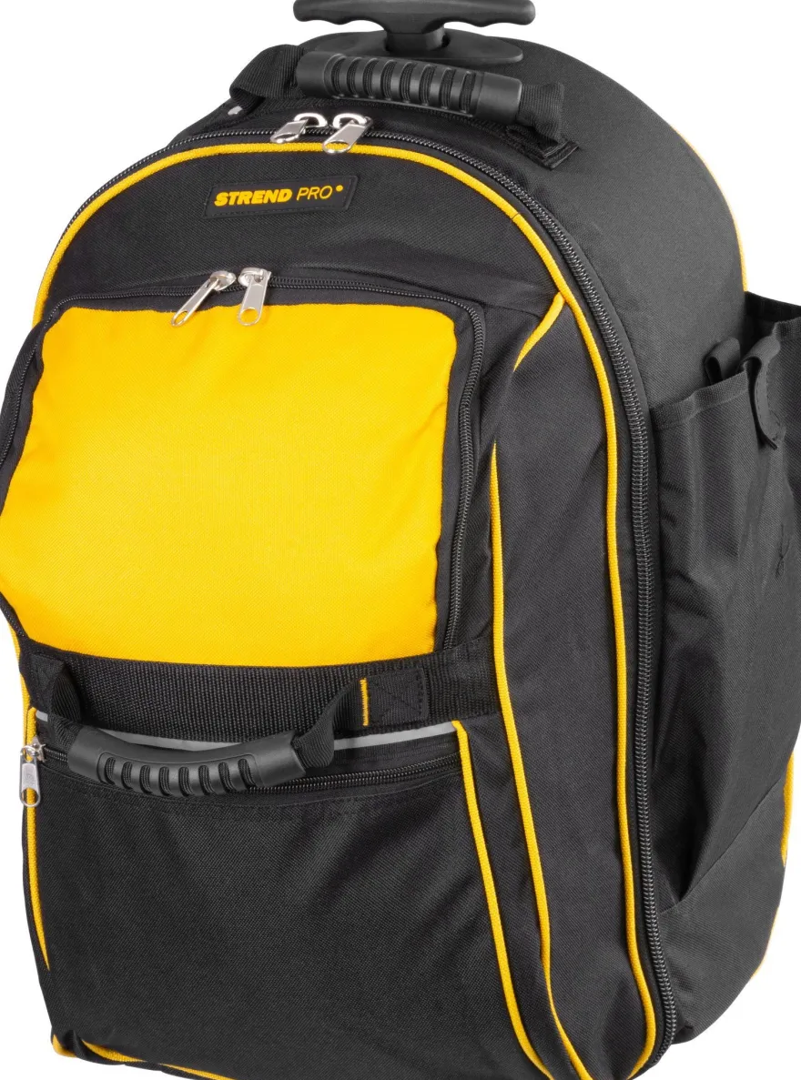Rucksack Strend Pro, Textil, Koffer, mit Rädern, mit Teleskopgriff, für