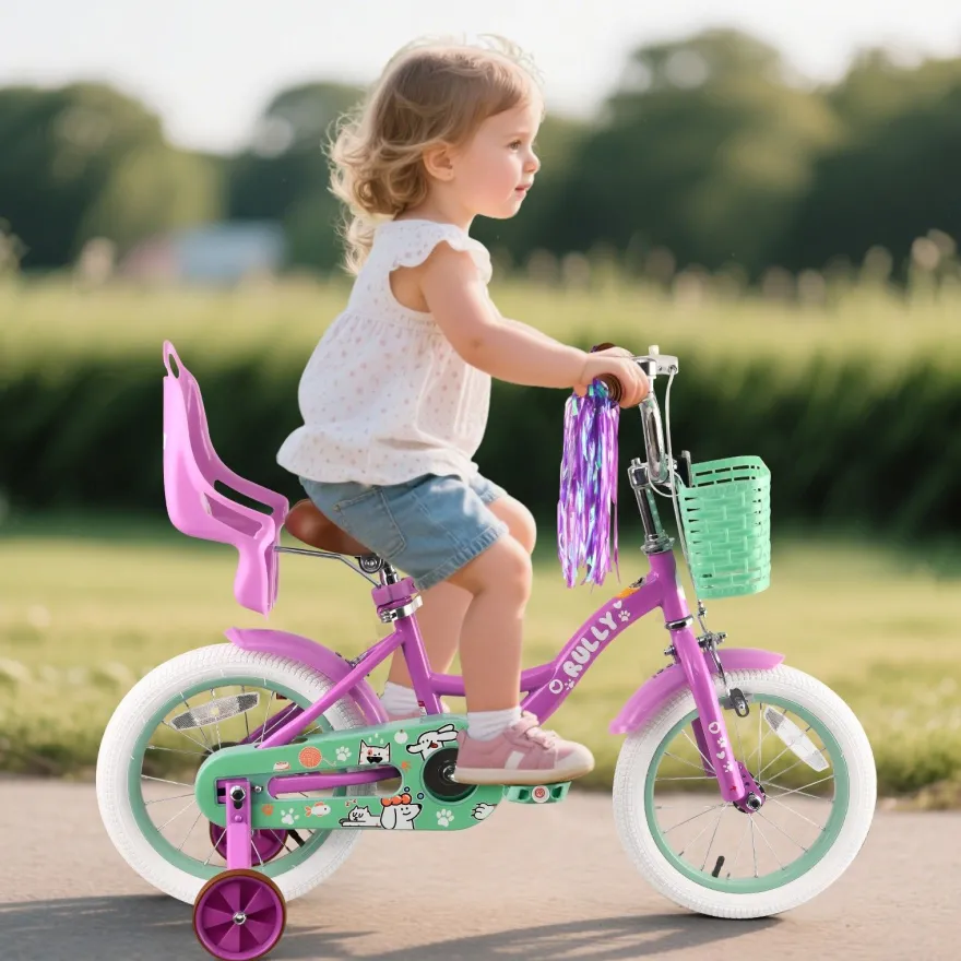 Rully Kinderfahrrad 12/14/16 Zoll Bike - höhenverstellbar, Rücktrittbremse, tützräder