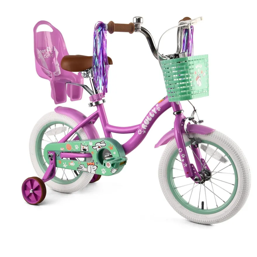 Rully Kinderfahrrad 12/14/16 Zoll Bike - höhenverstellbar, Rücktrittbremse, tützräder