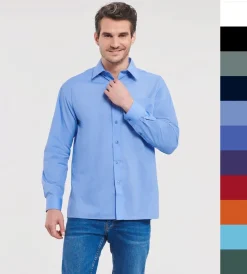 Russell Europe Herren Popelin Hemd pflegeleicht Job S-4XL LA R-934M-0 NEU