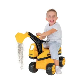Rutscherfahrzeug, Kinderbagger mit verstellbarer Schaufel und 360 Grad drehbar