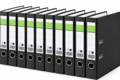 SAD 10er Pack Ordner Breit 8cm Ringordner marmoriert Aktenordner für Ablage