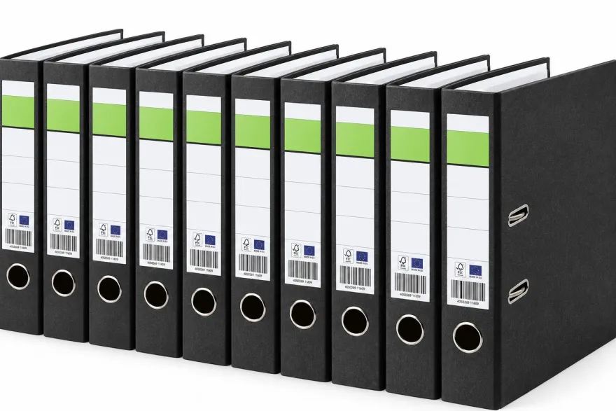 SAD 10er Pack Ordner Breit 8cm Ringordner marmoriert Aktenordner für Ablage