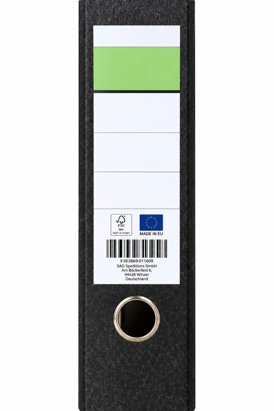 SAD 10er Pack Ordner Breit 8cm Ringordner marmoriert Aktenordner für Ablage