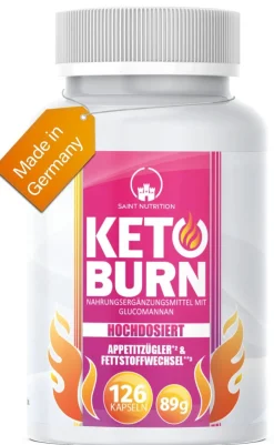 Saint Nutrition® Keto Burn - abnehmen - Stoffwechsel aktivieren