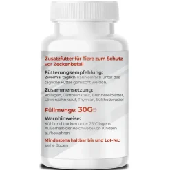 Saint Nutrition® Zecken Tabletten | zum Schutz vor Zeckenbefall - Zecken Hund