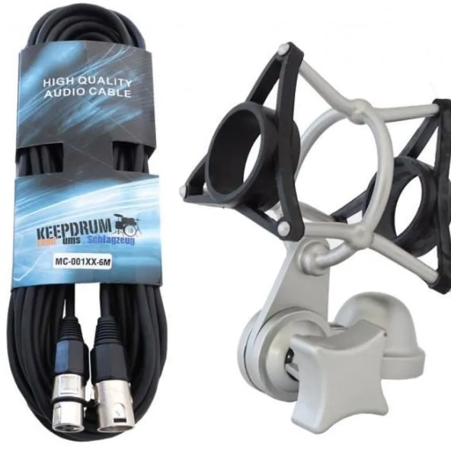 Samson SP02 Mikrofonhalterung mit Mikrofonkabel