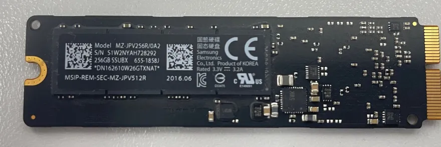Samsung HDD 256GB Apple iMac MacBook mSATA Hard Disk Solid State Drive 655-1858J