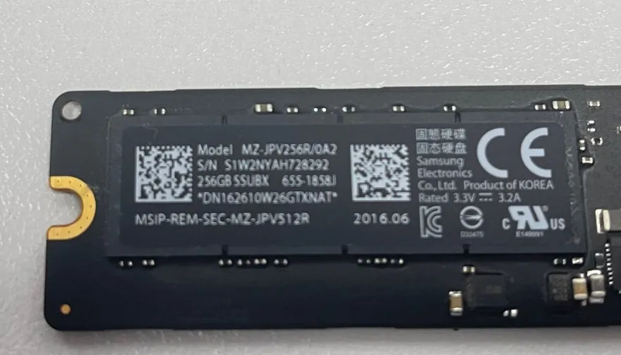 Samsung HDD 256GB Apple iMac MacBook mSATA Hard Disk Solid State Drive 655-1858J