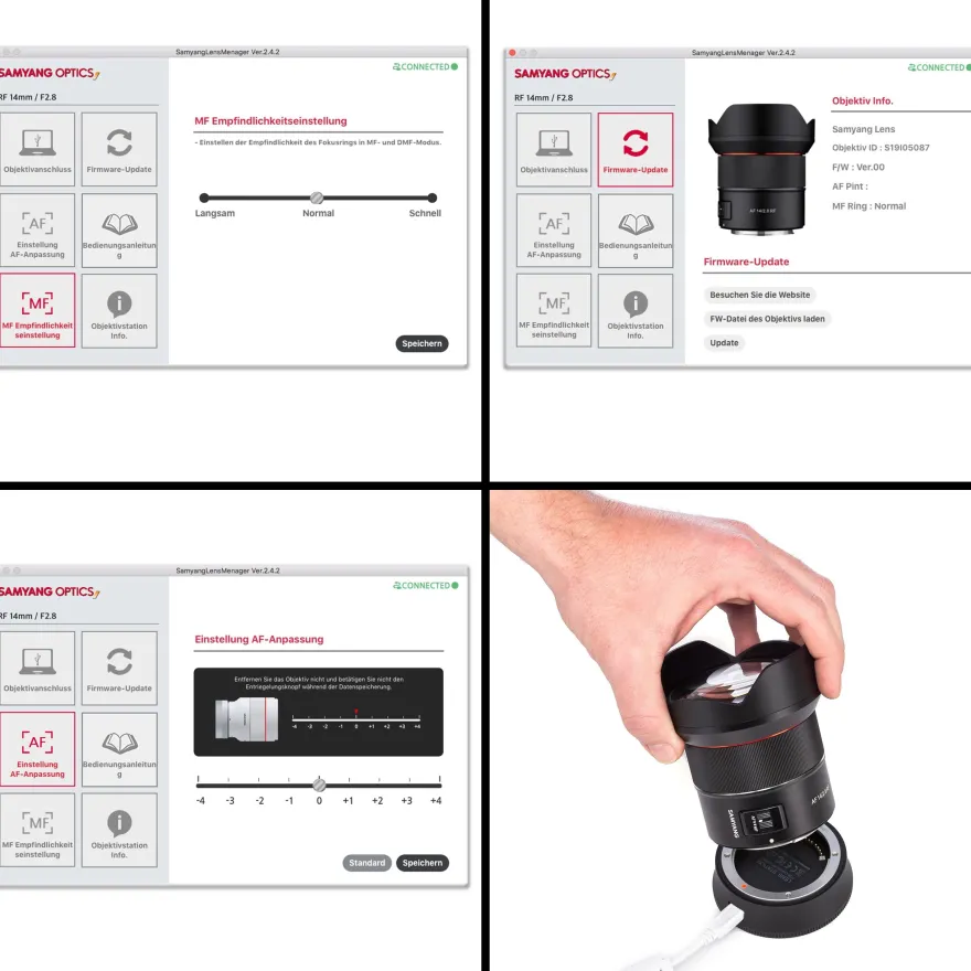 Samyang Lens Station AF Canon RF Mount Objektive