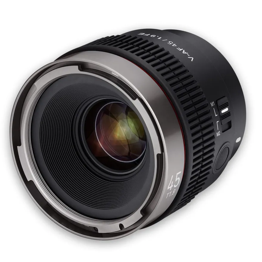 Samyang V-AF 45mm T1,9 FE Video-Objektiv für Sony E Kameraobjektiv Autofokus 8K