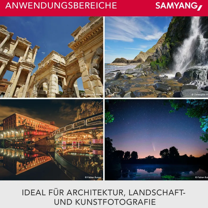 Samyang Weitwinkel Objektiv 12mm F2.0 APS-C OM-D E-M1 III OM-D DC-G91 Schwarz