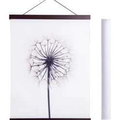 Sanauto Magnetische Posterleiste aus Nussbaumholz, 35cm Breite, für Bilder und