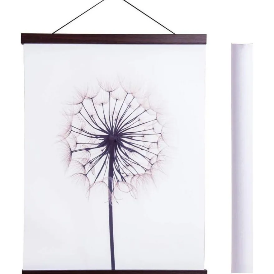 Sanauto Magnetische Posterleiste aus Nussbaumholz, 35cm Breite, für Bilder und