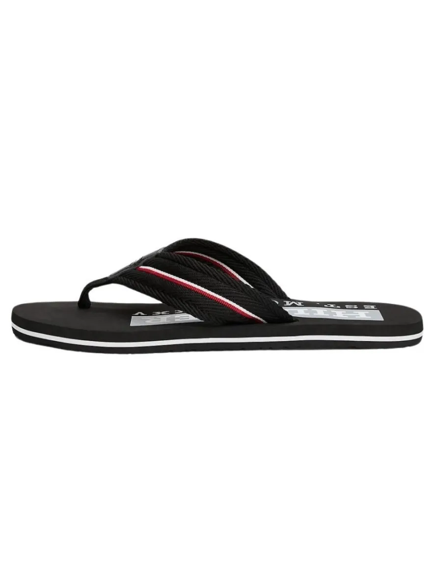 Sandalen Tommy Hilfiger Textil schwarz