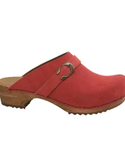 Sanita Damen Offener Clog Wood-Hedi Open Coral
