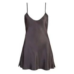 Satin Negligee erotische Rückansicht S M L XL XXL Nachthemd Nachtwäsche