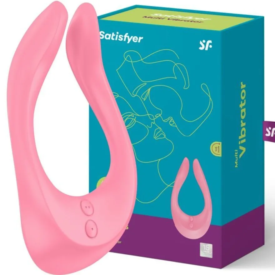Satisfyer - Vibrator Partner Multifun 2 Rosa Auflegevibrator Druckwellen