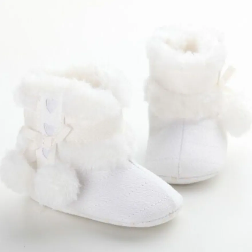 Saugling Stiefel Pluschgekleidet Warme Schuhe Kleinkind Mode Boden