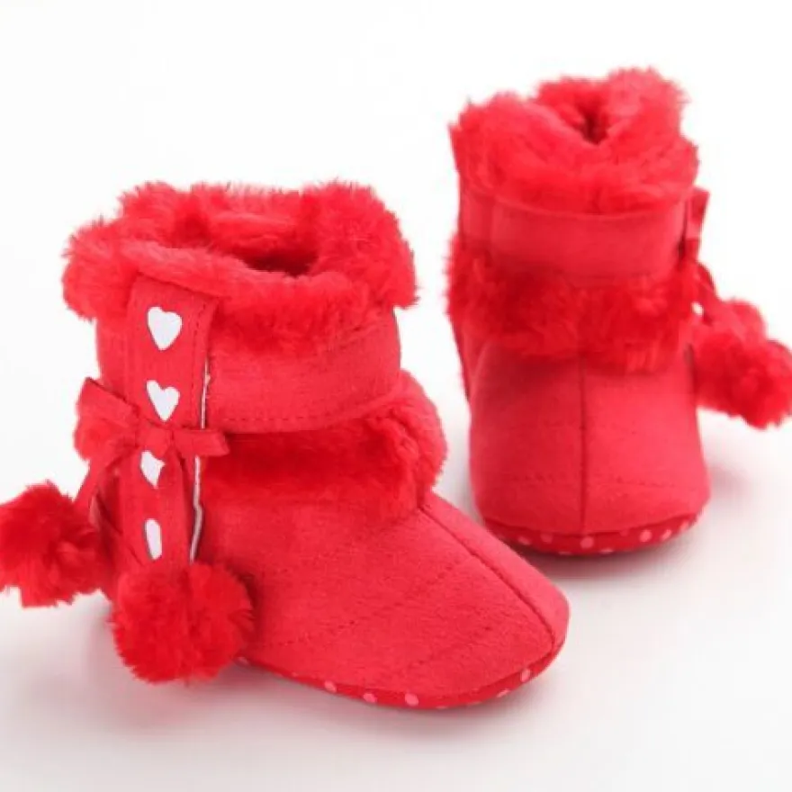 Saugling Stiefel Pluschgekleidet Warme Schuhe Kleinkind Mode Boden