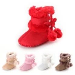 Saugling Stiefel Pluschgekleidet Warme Schuhe Kleinkind Mode Boden