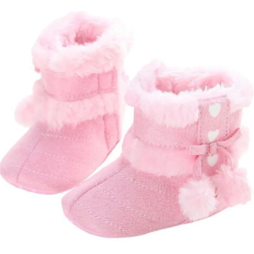 Saugling Stiefel Pluschgekleidet Warme Schuhe Kleinkind Mode Boden