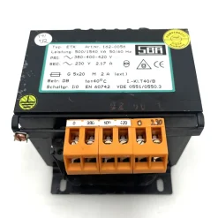 SBA Transformator ETK 380-420V 230V 400VA Industrie Trafo T9/132