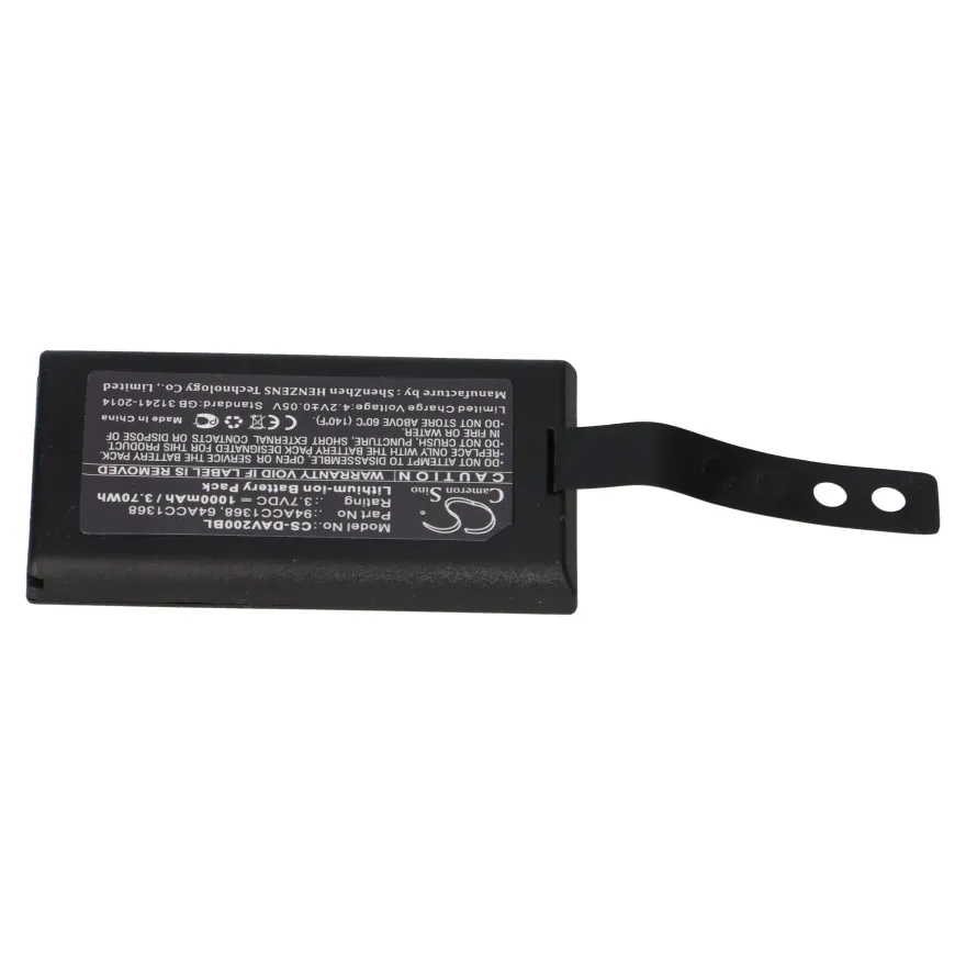 Scanner-Akku 3,7V 1Ah passend für Datalogic CVR2 Memor X3