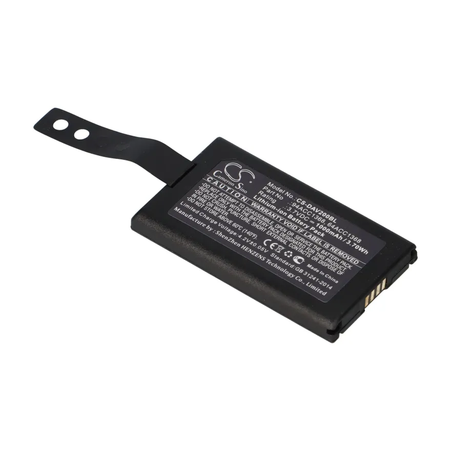 Scanner-Akku 3,7V 1Ah passend für Datalogic CVR2 Memor X3