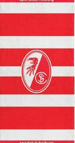 SC Freiburg Handtuch Gots Rot-Weiß Streifen 4023734