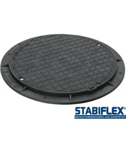 Schachtabdeckung Stabiflex mit Flanschrahmen ohne Griffmulden