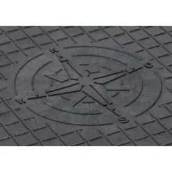 Schachtabdeckung Stabiflex mit Flanschrahmen ohne Griffmulden