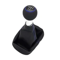 Schaltknauf 5-Gang Blau GTI-Design Schaltsack für VW Golf 2 3 4 IV Bora Polo Ø12mm