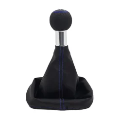 Schaltknauf 5-Gang Blau GTI-Design Schaltsack für VW Golf 2 3 4 IV Bora Polo Ø12mm