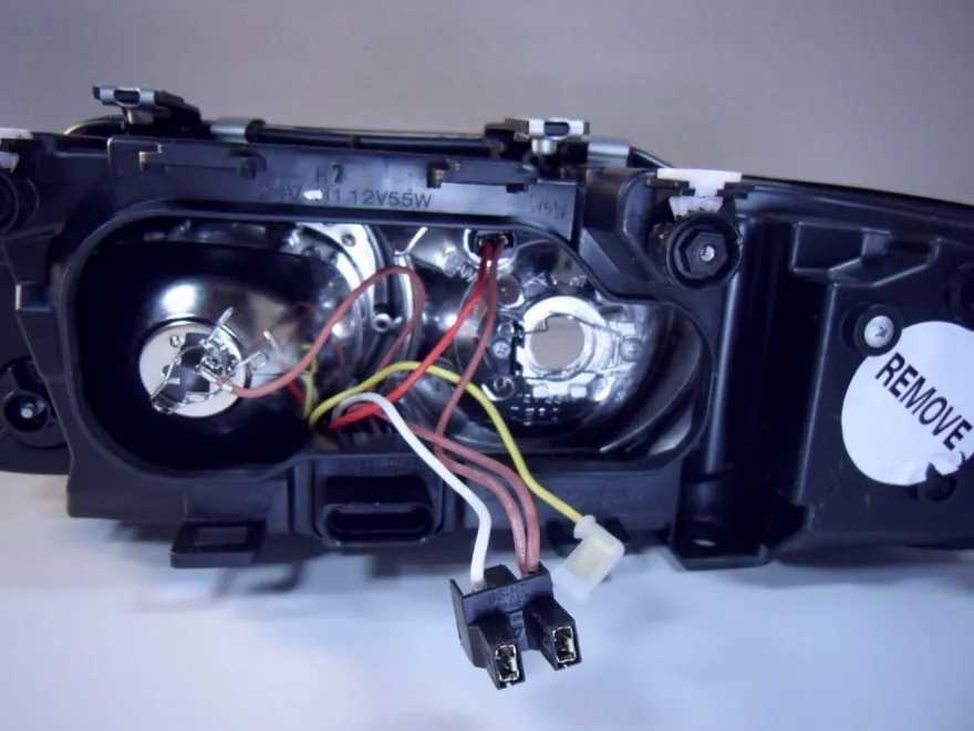 Scheinwerfer Audi A3 8L Xenon Optik Linse ab Bj.2001-2003 Schwarz E. Prüfzeichen